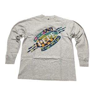 Vintage Pepe Jeans World Services Long Sleeve Shirt Youth Kids OSFA 19.5 x 25